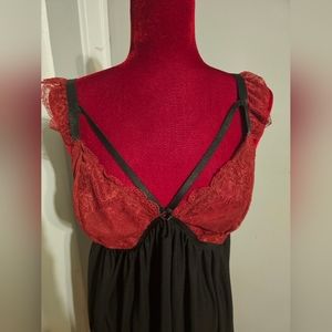 NWT TORRID Cap Sleeve Strappy Babydoll - Burgundy size 2X (18/20W)